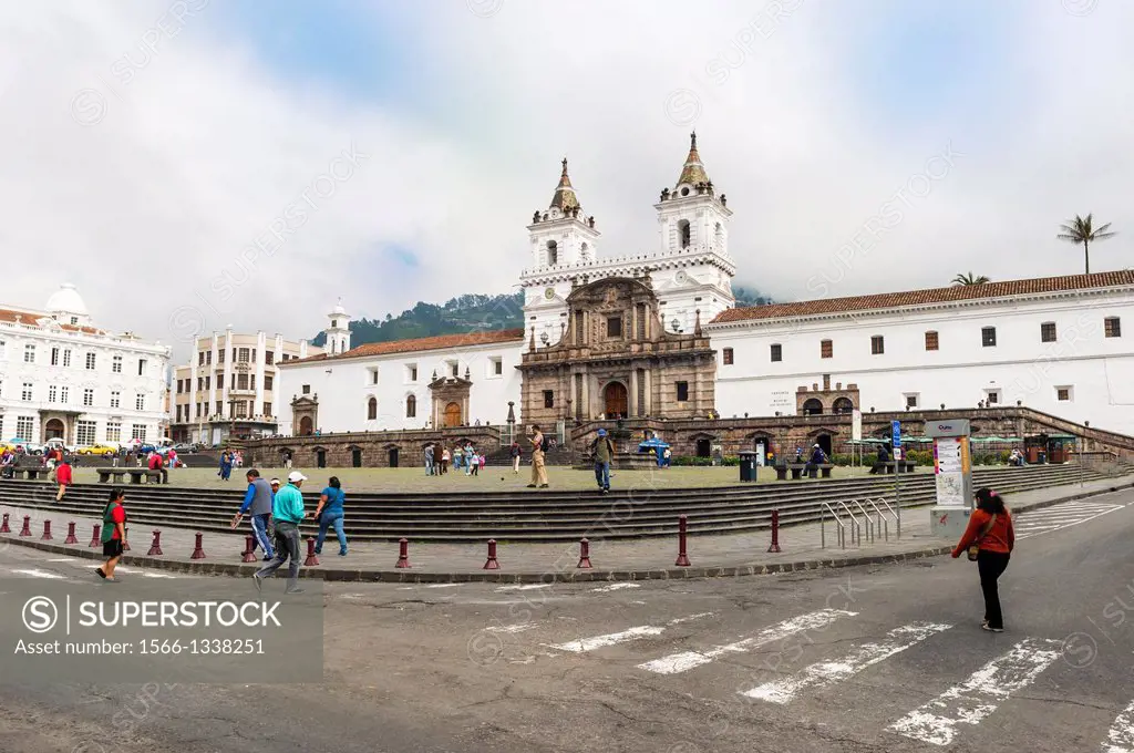 San Francisco Church and Convent, Quito, Pichincha Province, Ecuador, Unesco World Heritage Site.