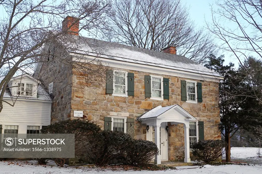 A stone house built in 1781, Old Bennington HIstoric District, Bennington, Vermont.