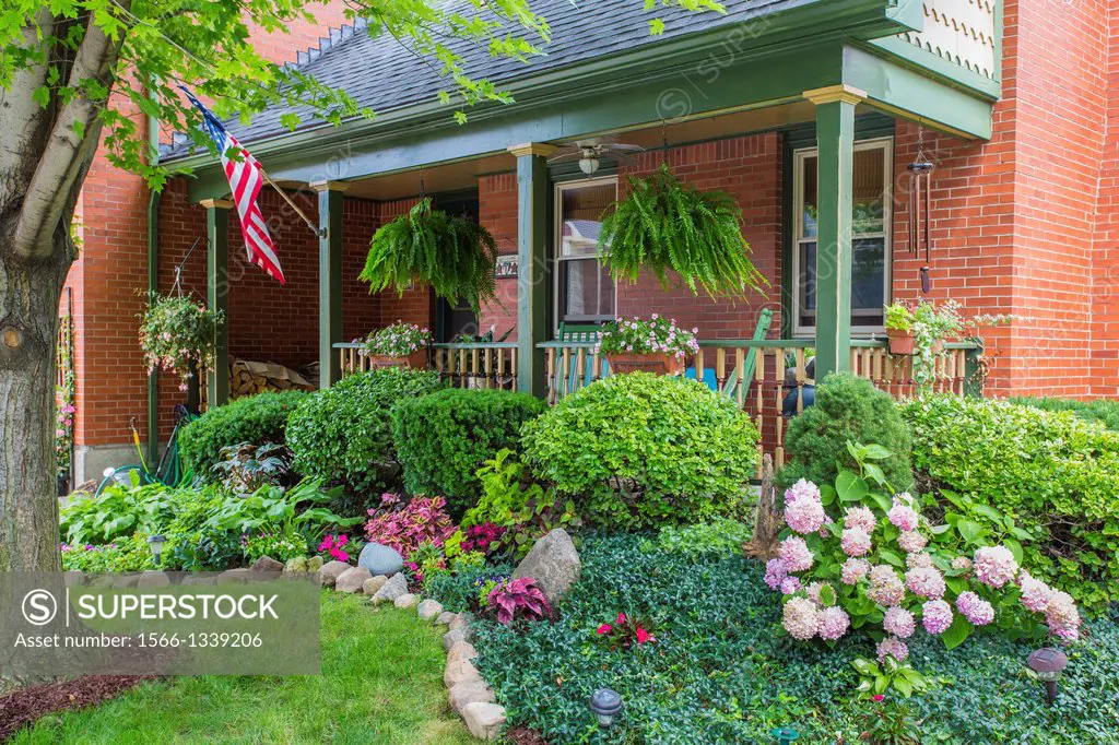 Porcheson houses in the West Village area part of GardenWalk Buffalo the largest garden tour in US and part of National Garden Festival in Buffalo New...