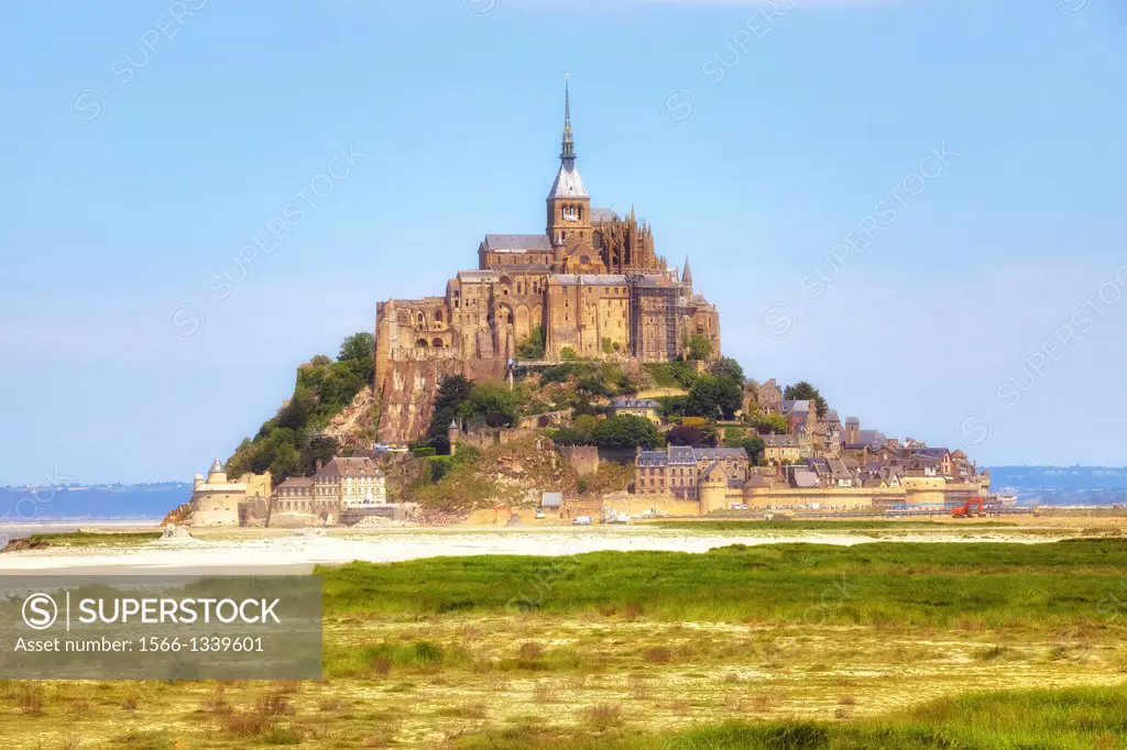 Le Mont-Saint-Michel, Avrachnes, Normandy, France.