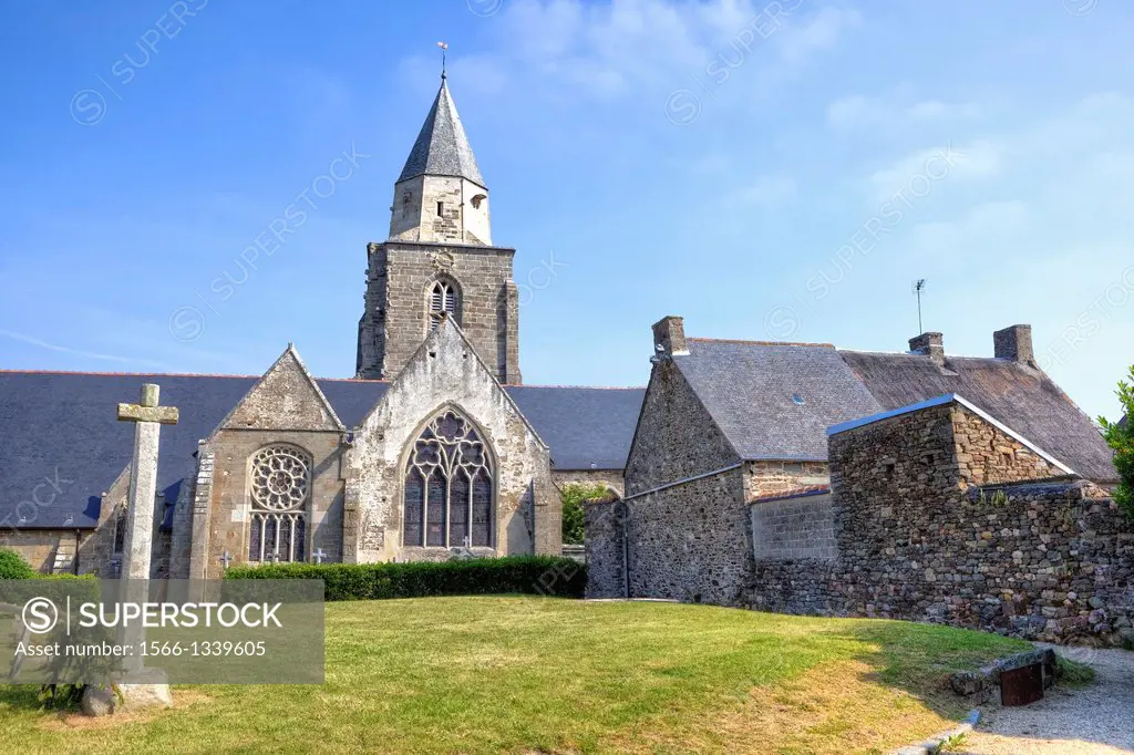 church of Saint-Suliac, Brittany, France.