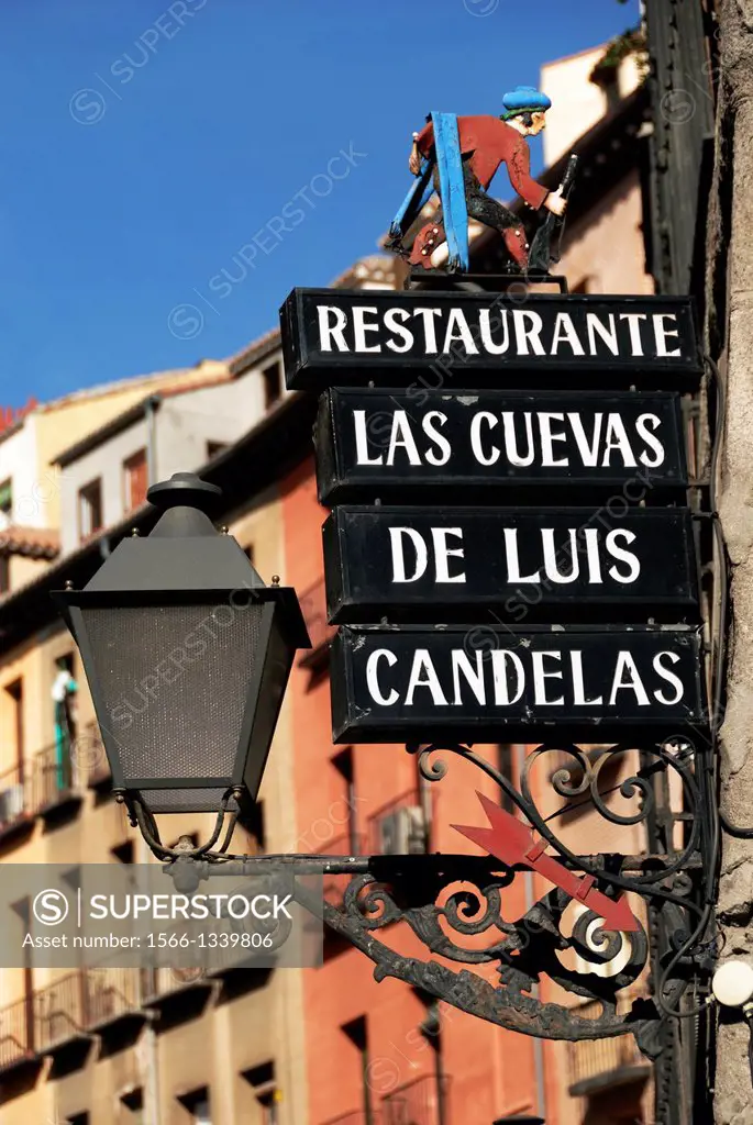 Spain. Madrid. The Cuevas de Luis Candelas Restaurant.