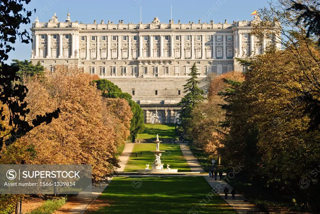 Spain. Madrid. Palacio Real (Royal Palace). Jardines del Moro (The Moor's Gardens).