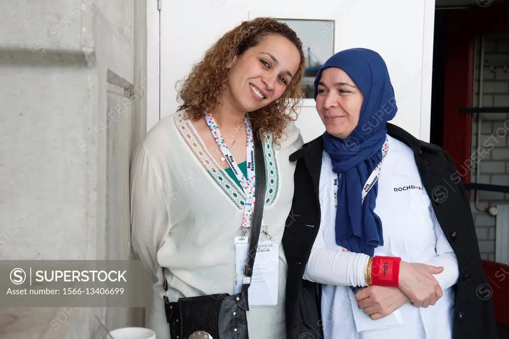 Tilburg, Netherlands. Two Moslima and befriended women together.