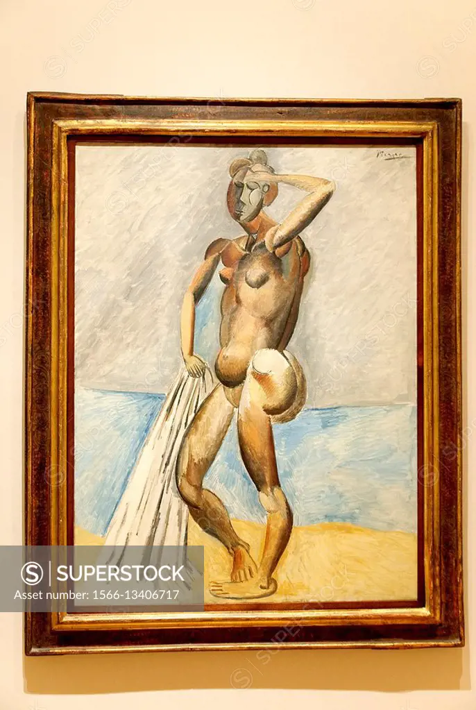 Bather, winter 1908-09, by Pablo Picasso, MOMA, Museum of Modern Art, New York City