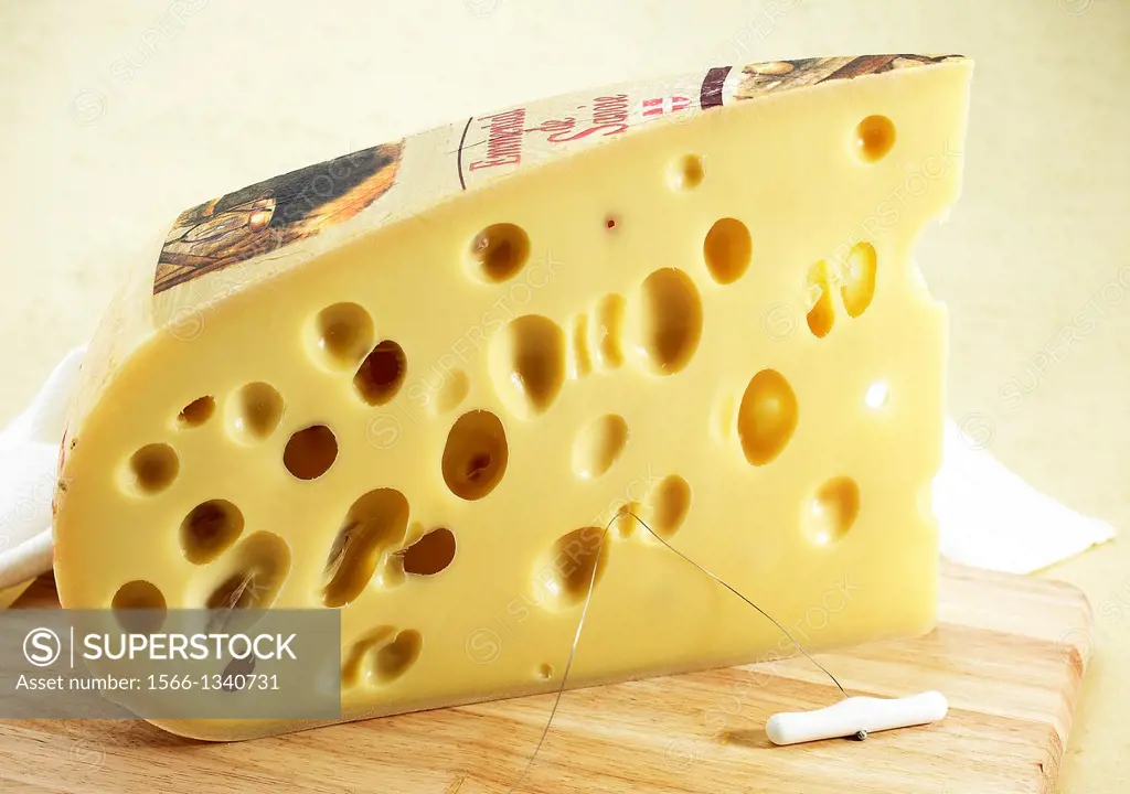 Emmental, French Cheese made from Cow's Milk.