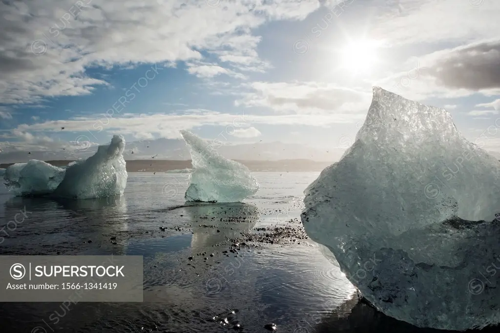 Icebergs at Jokulsarlon - Southeast Iceland.