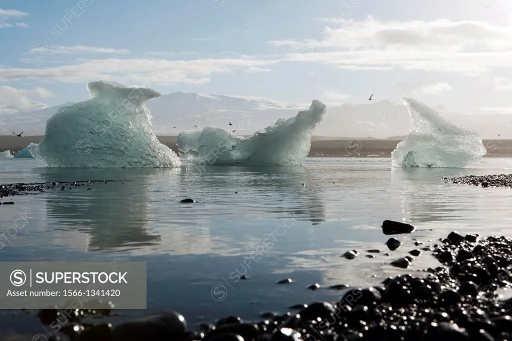 Icebergs at Jokulsarlon - Southeast Iceland.
