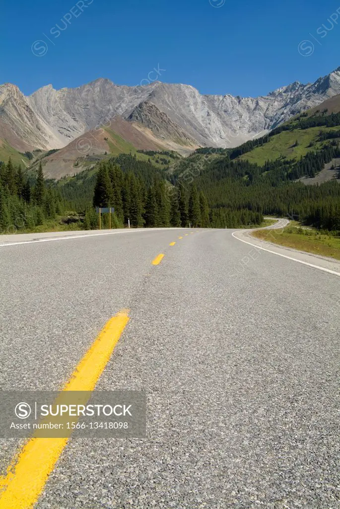 Road in the Kananaskis Country, Alberta, Canada