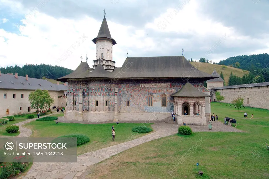Sucevita Monastery (MÄƒnÄƒstirea SuceviÅ£a), Suceava, Bukovina, Romania.