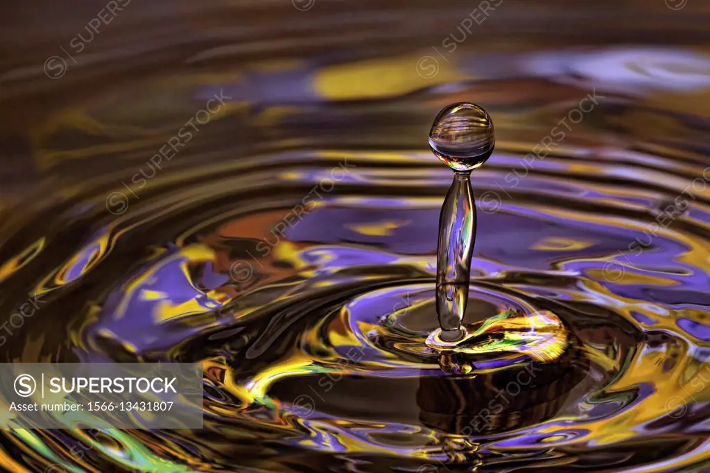 Close up of a water drop