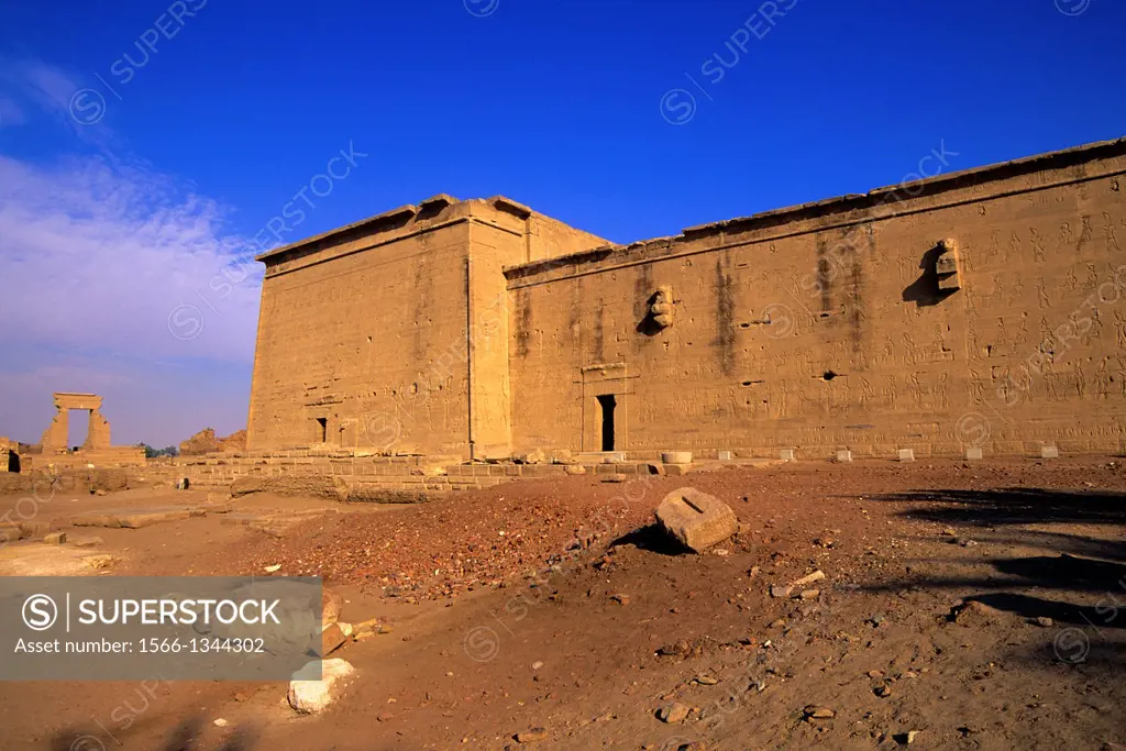 EGYPT, DENDERA, TEMPLE OF DENDERA, TEMPLE OF HATHOR,.