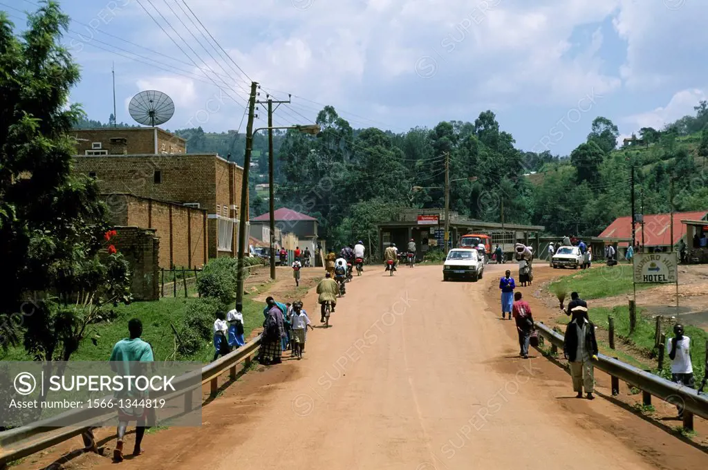 UGANDA, KABALE, STREET SCENE.