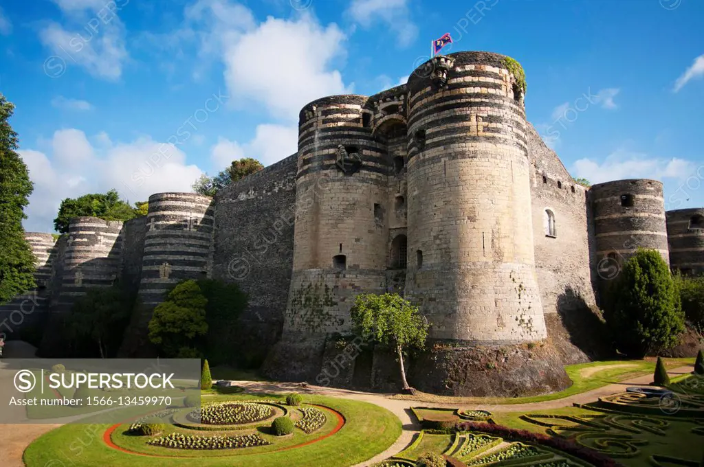 Castle of Angers in the city of Angers in the Maine et Loire Valley region of France.