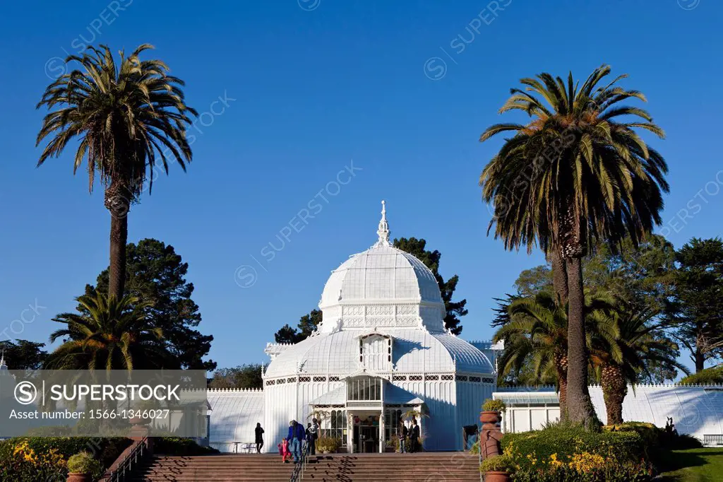 San Francisco Conservatory of Flowers, Golden Gate Park, San Francisco, California, United States of America.