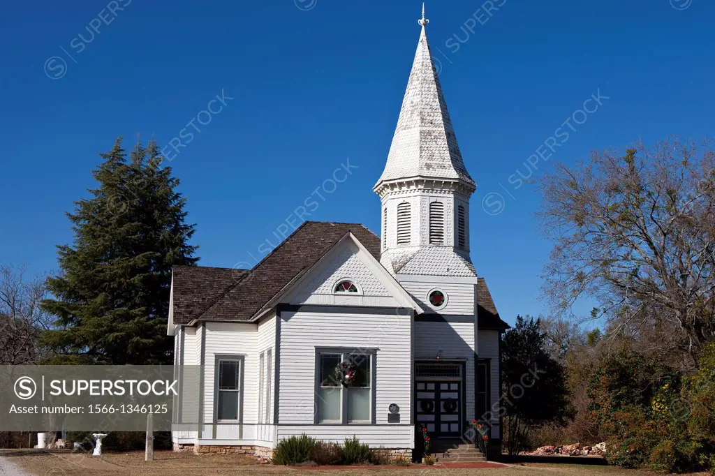 Exterior of the Stephenville Church of 1900, Stephenville, Texas, United States of America.