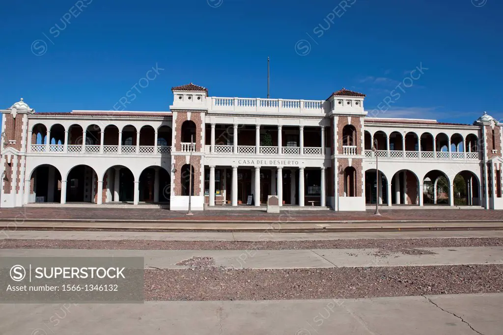 Harvey House Railroad Depot, originally the Casa del Desierto train station,Barstow, California, United States of America.