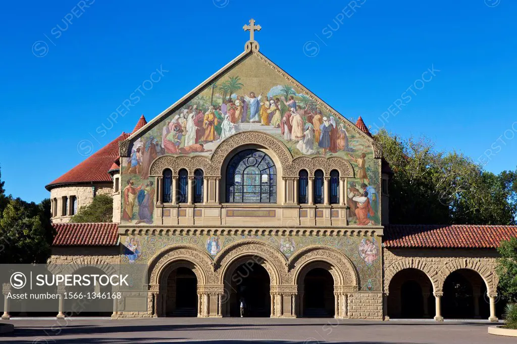 Memorial Church, on the main quad, Stanford University, Stanford, California, United States of America.