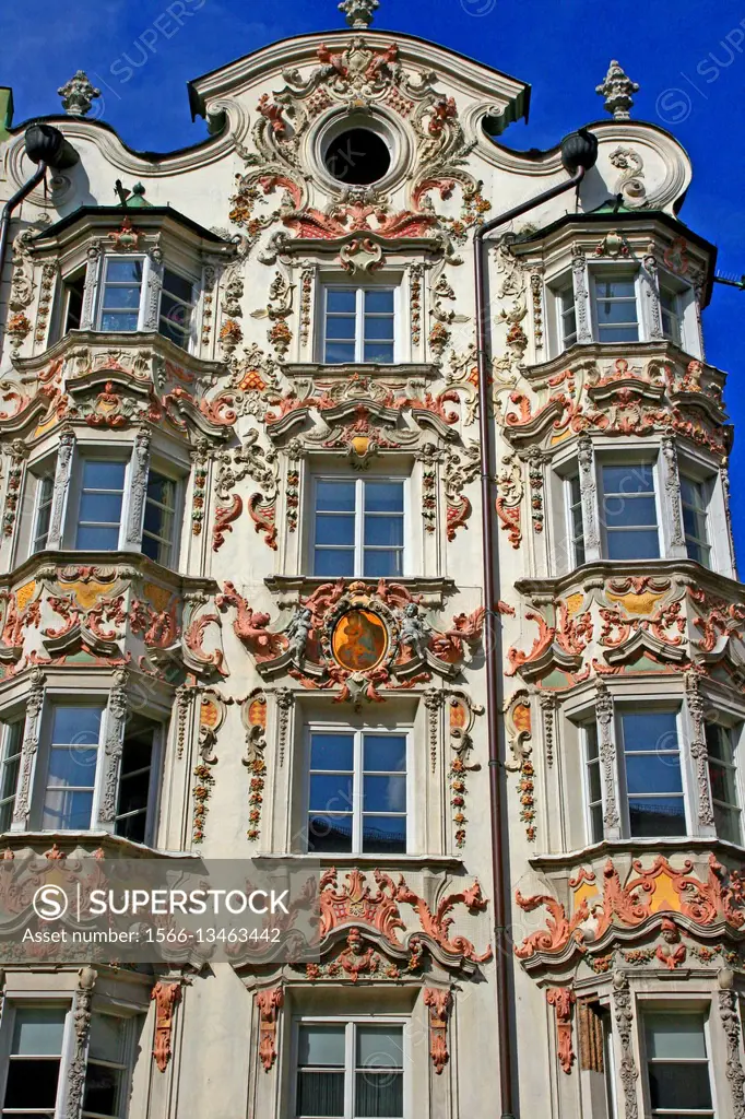 Helblinghaus House, Innsbruck, Tyrol,  Austria.