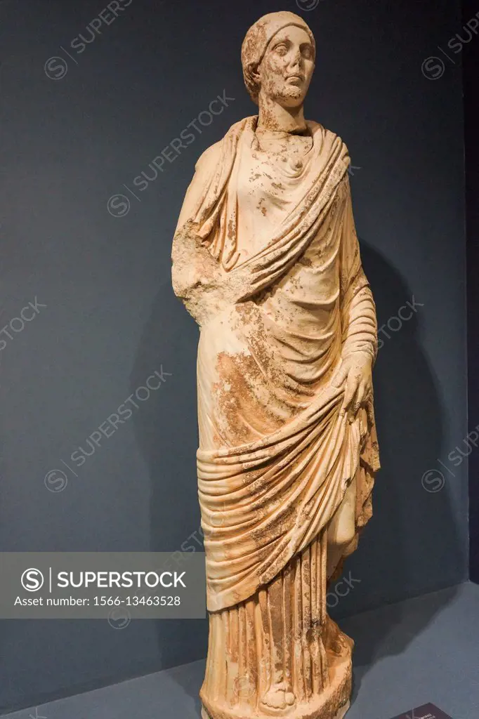 Dressed Female (1st Century AD). Ephes Museum. Classic Greek Collection. Asia Minor. Turkey.