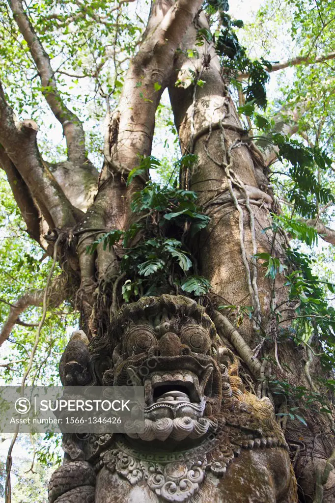 Pura Dalem Agung Temple. Monkey Forest, Ubud, Bali, Indonesia.