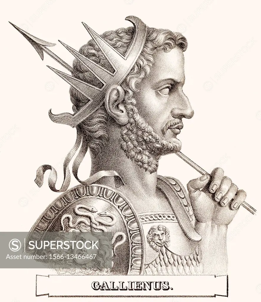 Gallienus, c. 218-268, Roman Emperor.