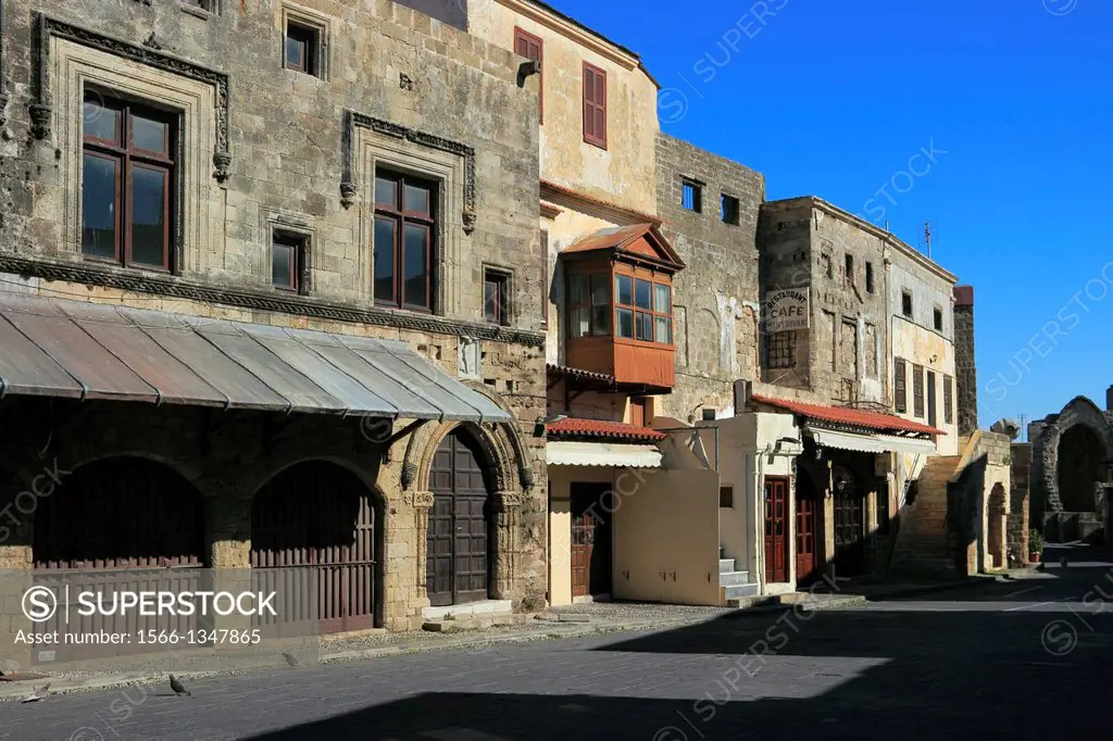 Medieval City of Rhodes, Rhodes, Dodecanese, Greece.