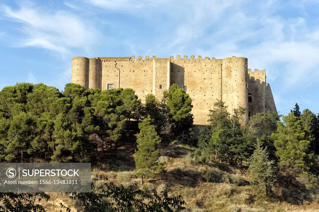 Castle Malconsiglio, Miglionico, district of Matera, Basilicata, Italy, Europe.