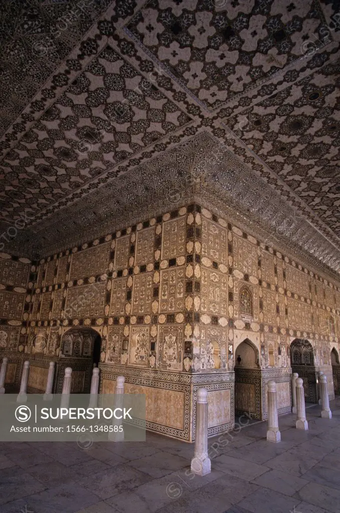 INDIA, JAIPUR, AMBER FORT, PALACE.