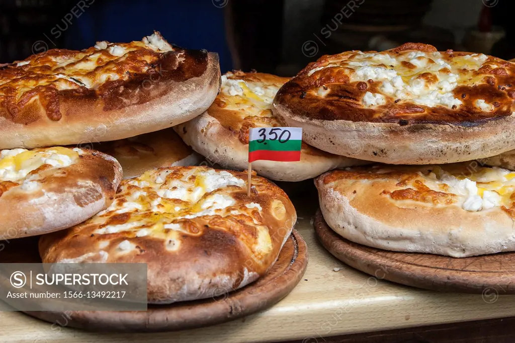Tutmanik or mesenitza, chesee bread, Bulgarian bread.