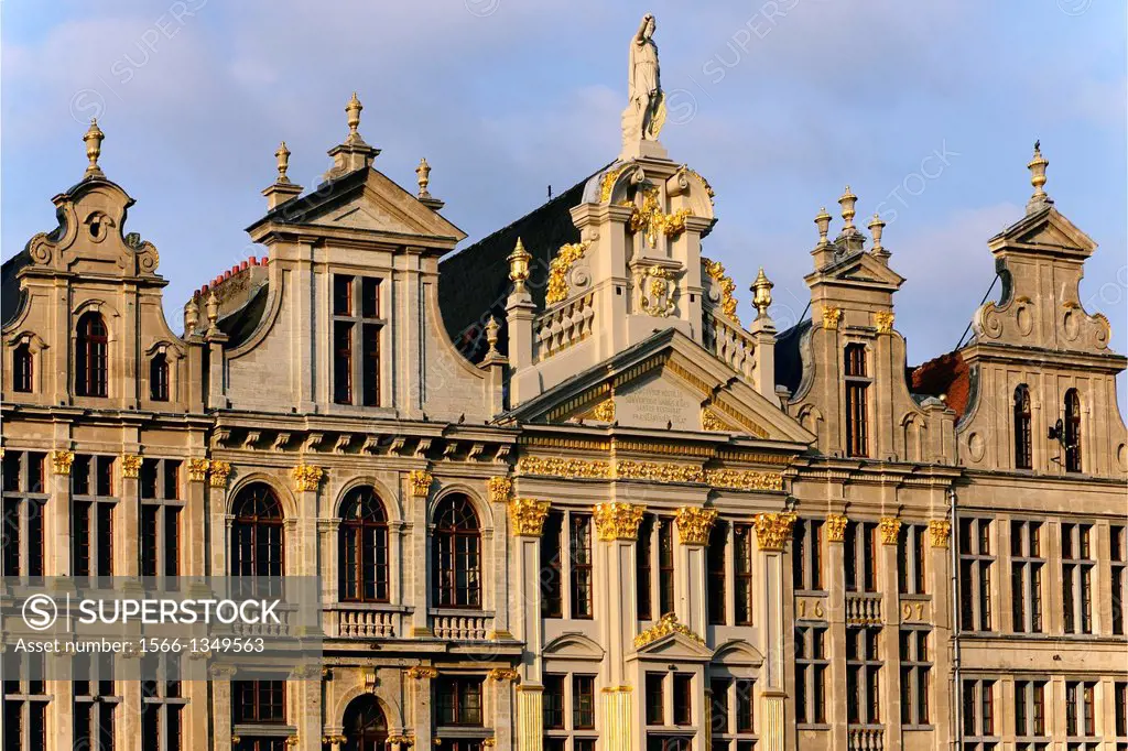 architecture, Grand Place, Brussels, Belgium.