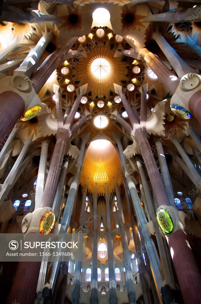 La Sagrada Familia, the cathedral designed by Gaudi.