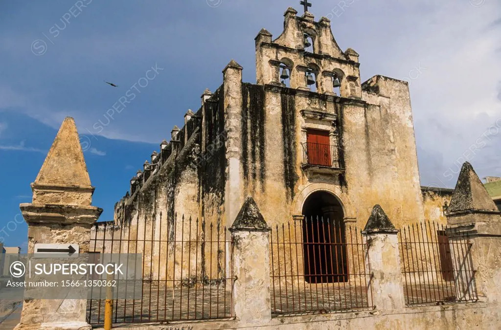 Iglesia del Dulce Nombre de Jesus o Capilla del Nazareno. Campeche. Mexico