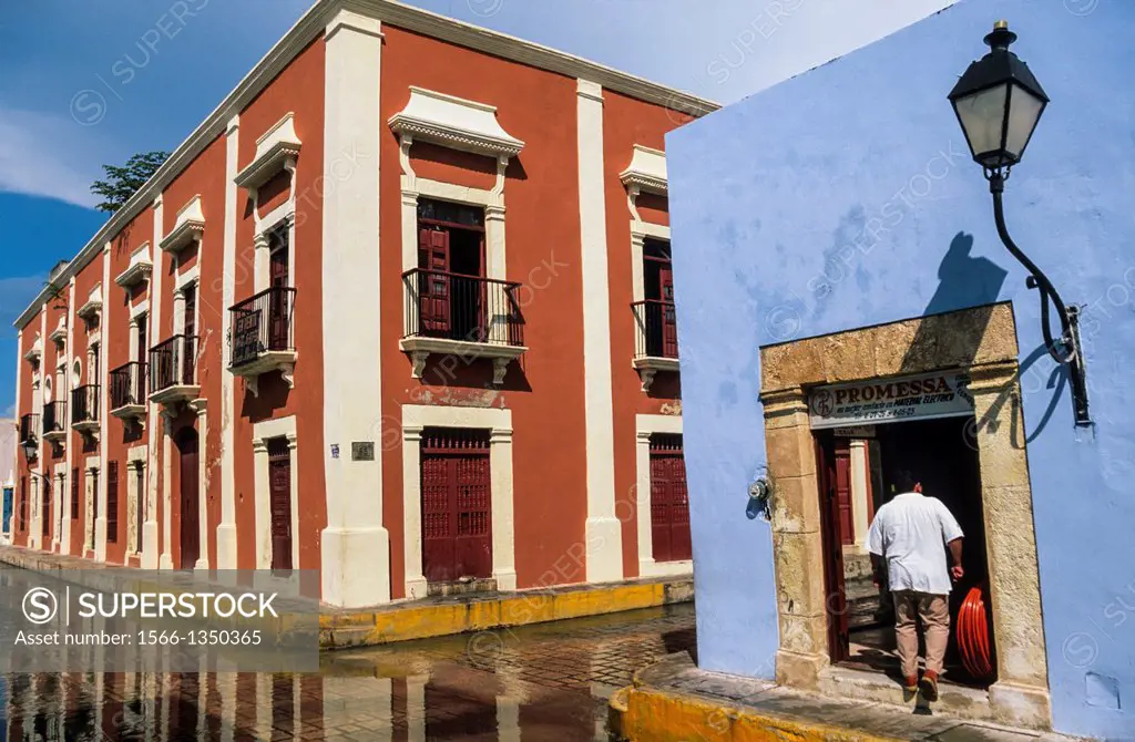 Historical center of Campeche. Mexico