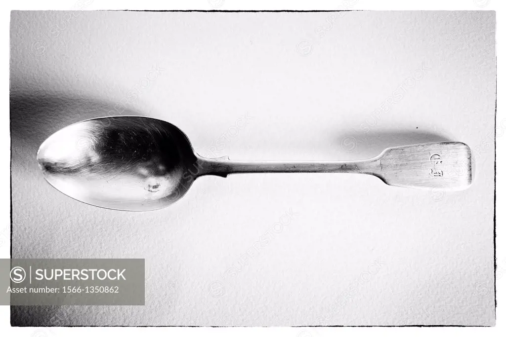 picture of old silver spoon