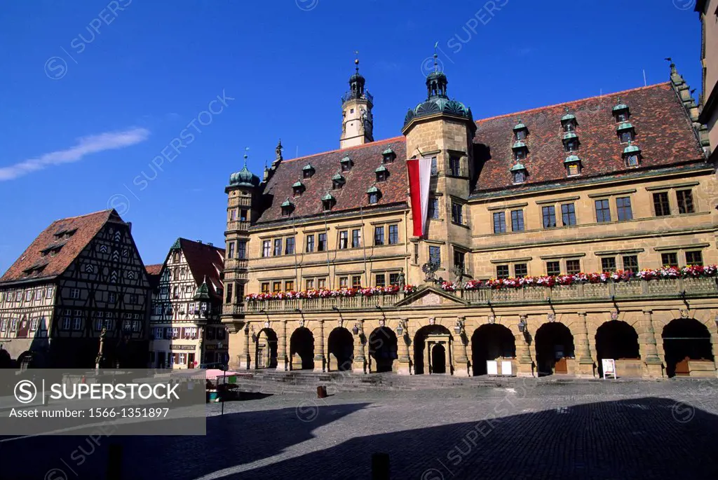 GERMANY, ROTHENBURG ON THE TAUBER, CITY HALL.
