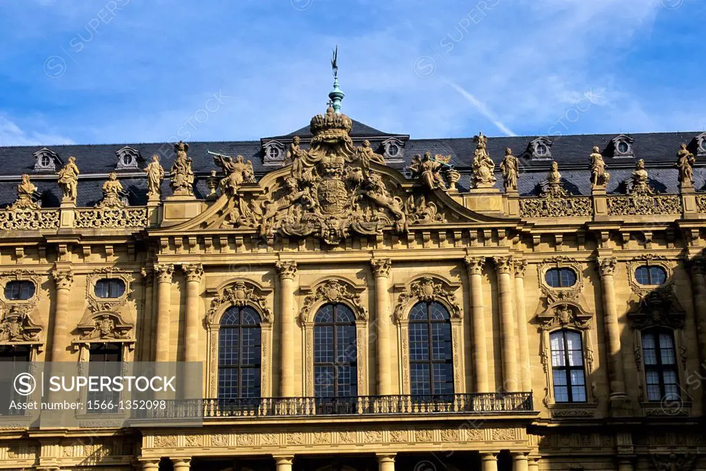 GERMANY, WURZBURG, RESIDENCE (UNESCO WORLD HERITAGE SITE), PRINCEBISHOPS´ PALACE, DETAIL.