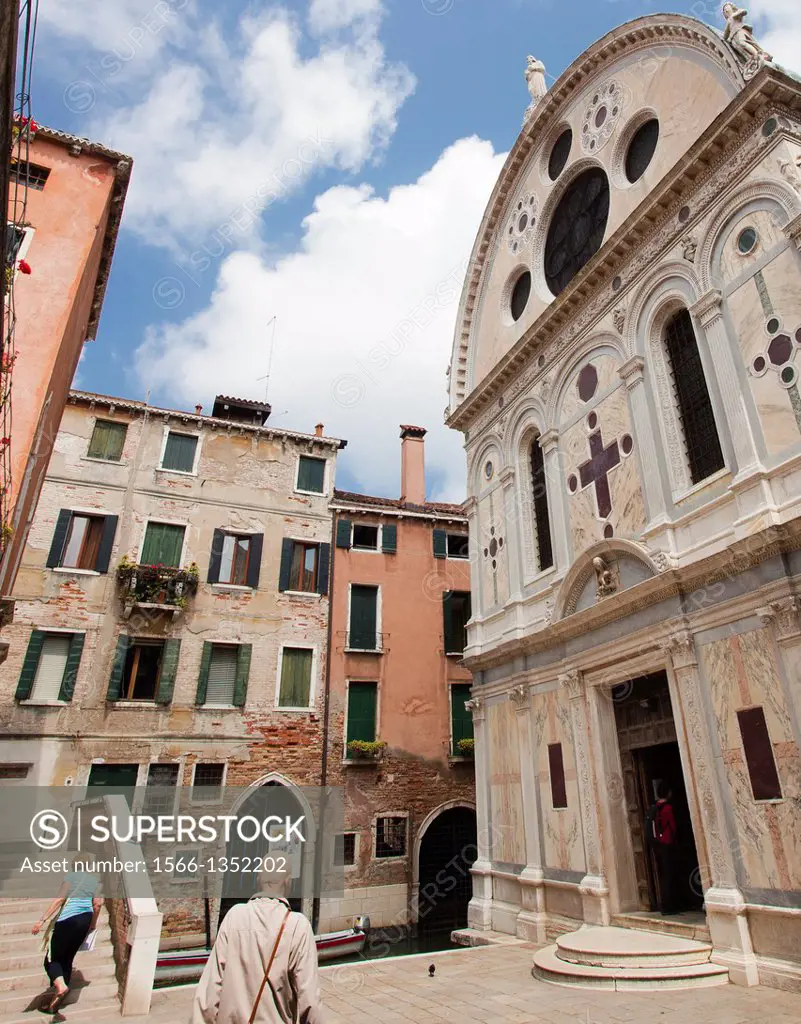 Santa Maria dei Miracoli church, St. Mary of the Miracles, also known as the ´marble church´, it is one of the best examples of the early Venetian Ren...