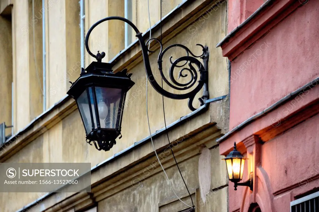Architectural detail, Old Town of Warsaw, Poland, Europe