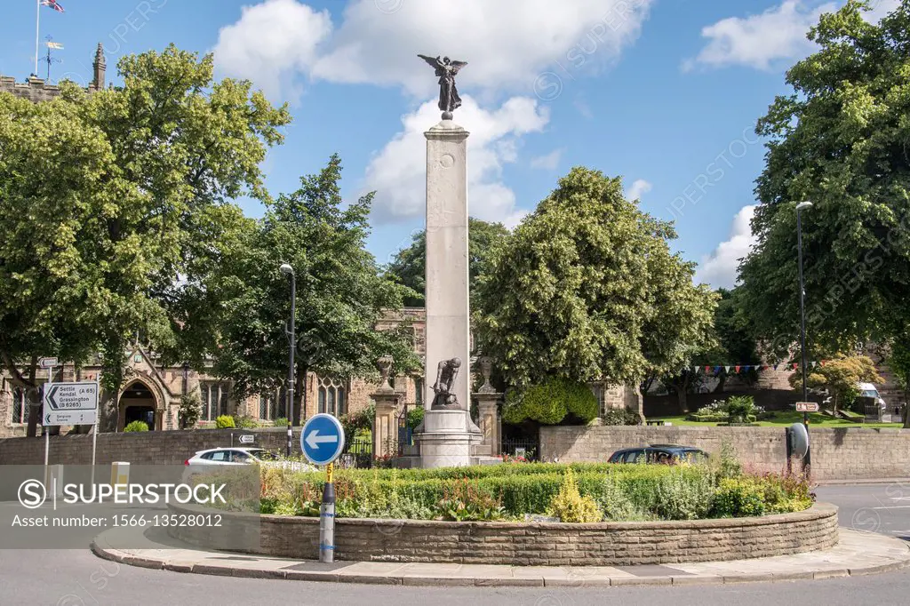 England, Yorkshire, Skipton - A monument in the town of Skipton, a market town and civil parish in the Craven district of North Yorkshire, England.