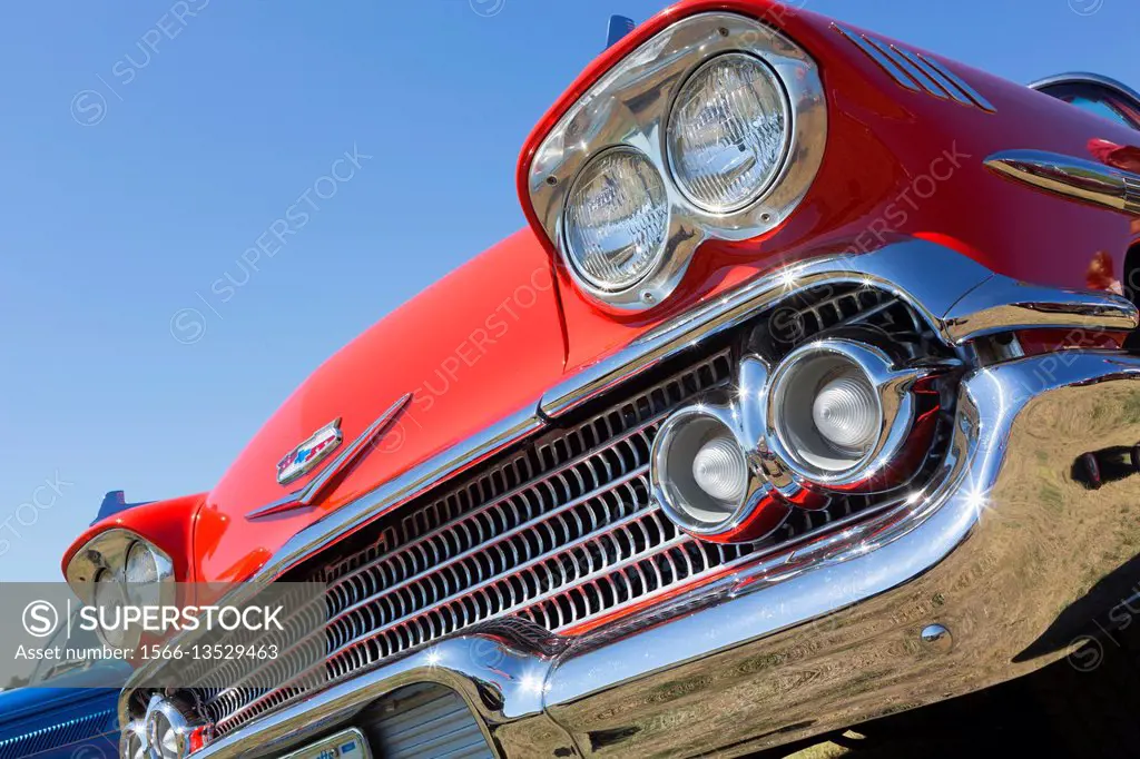 Chevrolet Impala, 1958, Antique cars, Cape Ann, Gloucester, Massachusetts, USA