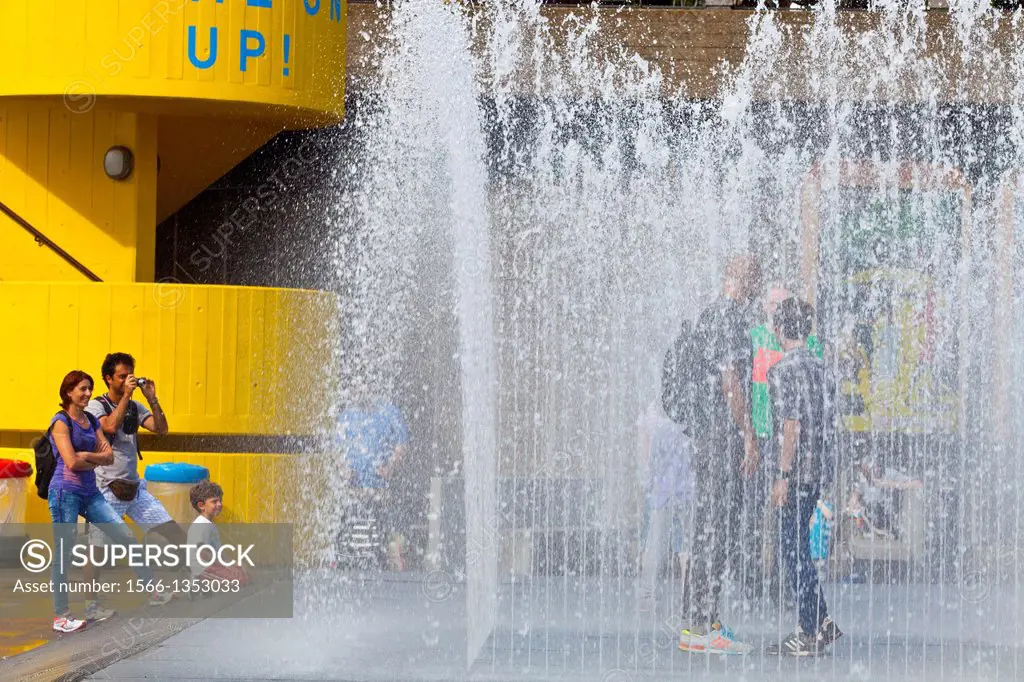 Appearing Rooms, Interactive Water Fountains, The South Bank, London, England.