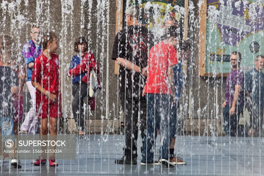 Appearing Rooms, Interactive Water Fountains, The South Bank, London, England.