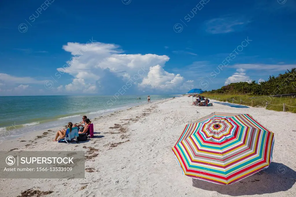 Lighhouse Beach on Sanibel Island on the Gulf of Mexico Southwest Coast of Florida.