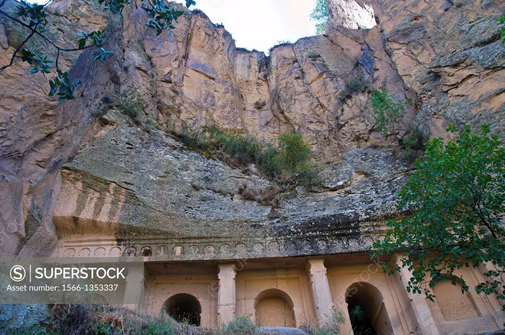 Façade of the Sumbullu Church, Cappadocia, Ihlara Valley, Turkey