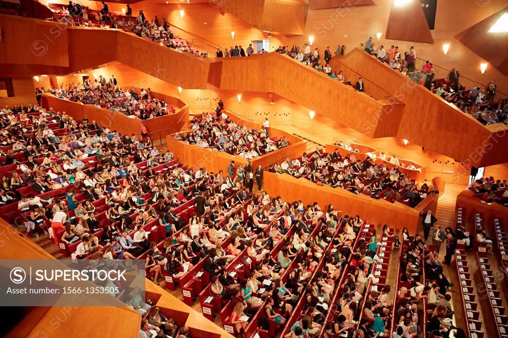 University graduation ceremony. Palacio Euskalduna. Euskalduna Conference Centre. Bilbao. Basque Country, Spain.