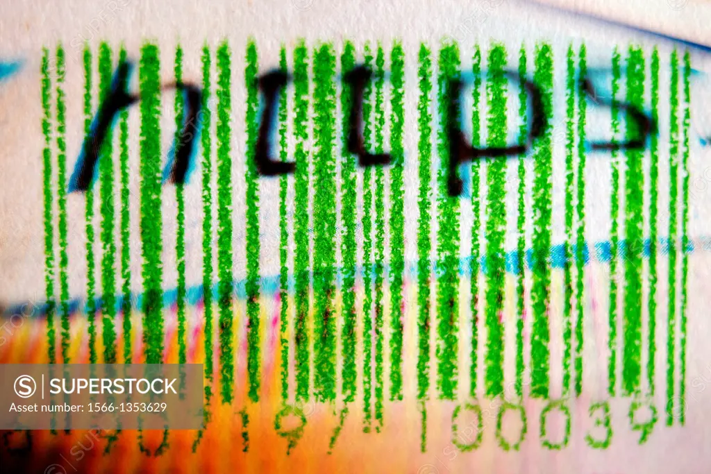 Barcode green with the acronym, https