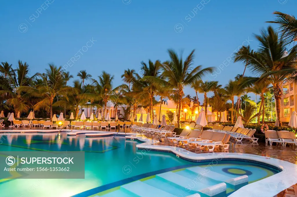 pool area; Riu Palace; hotel; Punta Cana; Dominican Republic; Caribbean.