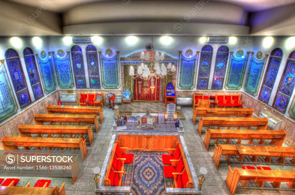 Interior of a synagogue - HDR.