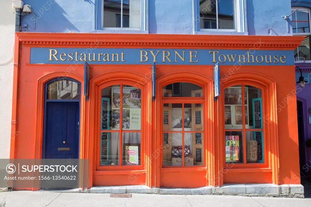 Byrne Restaurant Sign, Ennistimon, Clare; Ireland.
